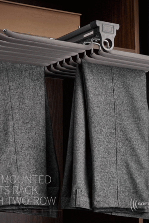 Top Mounted Pants Rack with Two-Rows